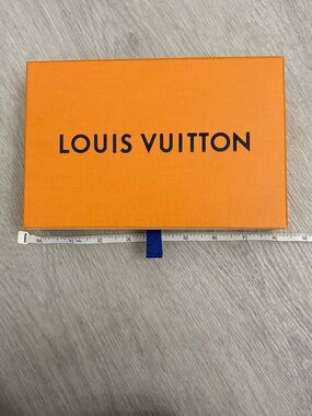 Louis Vuitton Orange Box with Navy Logo